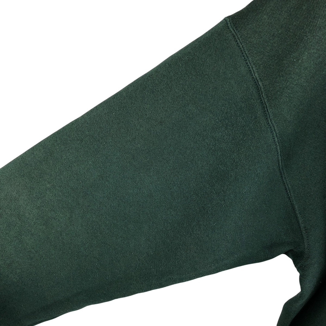 Vintage Fruit of the Loom plain blank sweatshirt, made in the USA, men's size XL. cotton dark green Vintage Second Hand