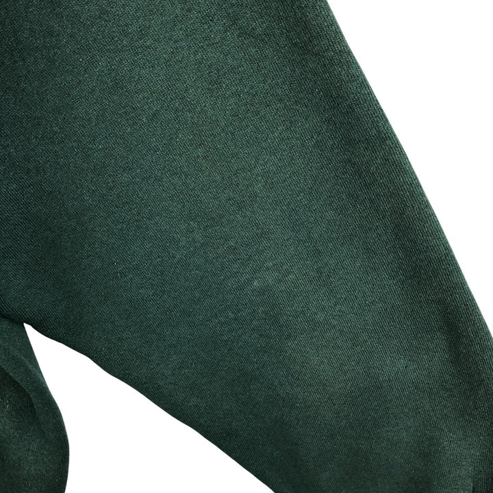 Vintage Fruit of the Loom plain blank sweatshirt, made in the USA, men's size XL. cotton dark green Vintage Second Hand