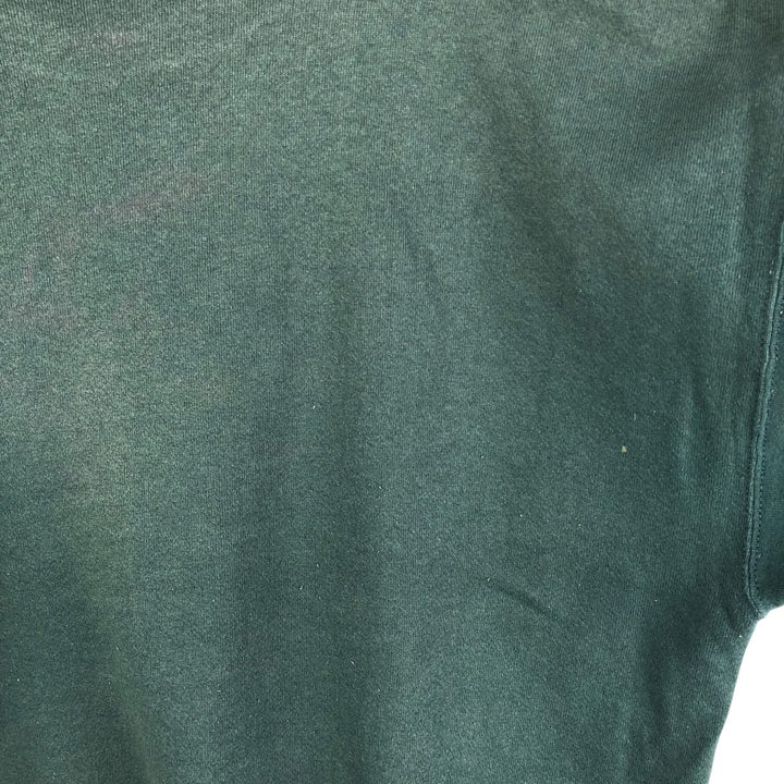 Vintage Fruit of the Loom plain blank sweatshirt, made in the USA, men's size XL. cotton dark green Vintage Second Hand