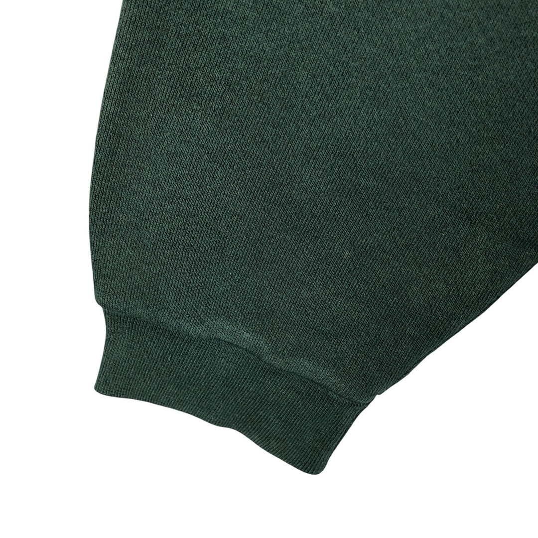 Vintage Fruit of the Loom plain blank sweatshirt, made in the USA, men's size XL. cotton dark green Vintage Second Hand