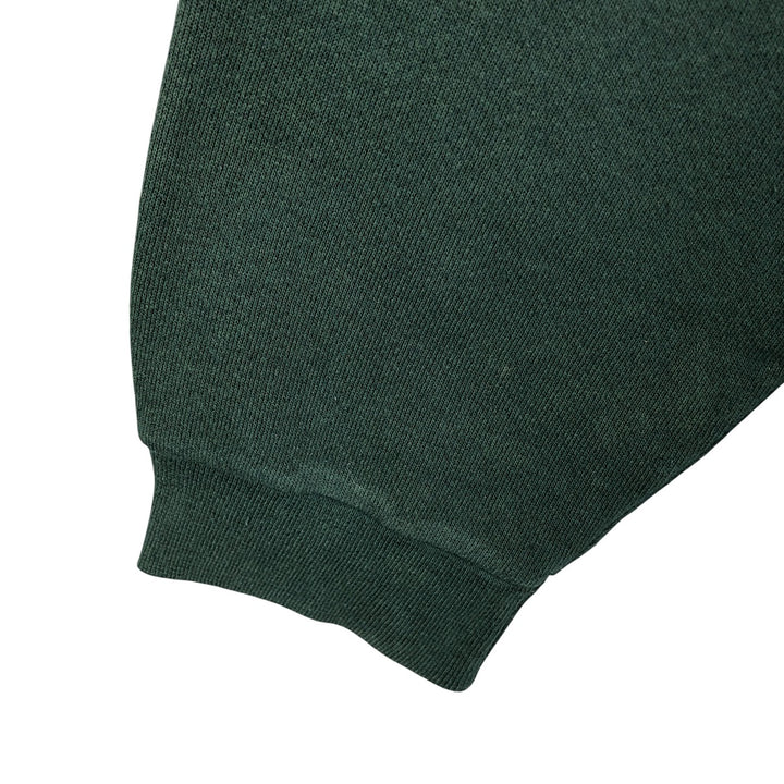 Vintage Fruit of the Loom plain blank sweatshirt, made in the USA, men's size XL. cotton dark green Vintage Second Hand