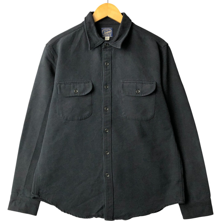 J.Crew Men's Long Sleeve Cotton Shirt, Size L cotton black type Vintage Second Hand
