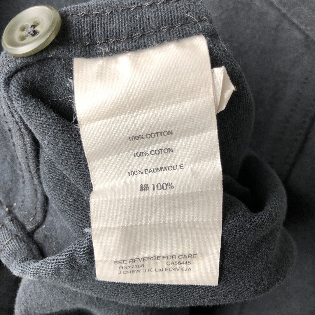 J.Crew Men's Long Sleeve Cotton Shirt, Size L cotton black type Vintage Second Hand