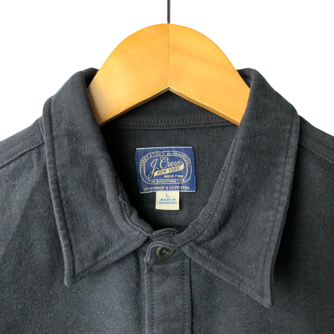 J.Crew Men's Long Sleeve Cotton Shirt, Size L cotton black type Vintage Second Hand