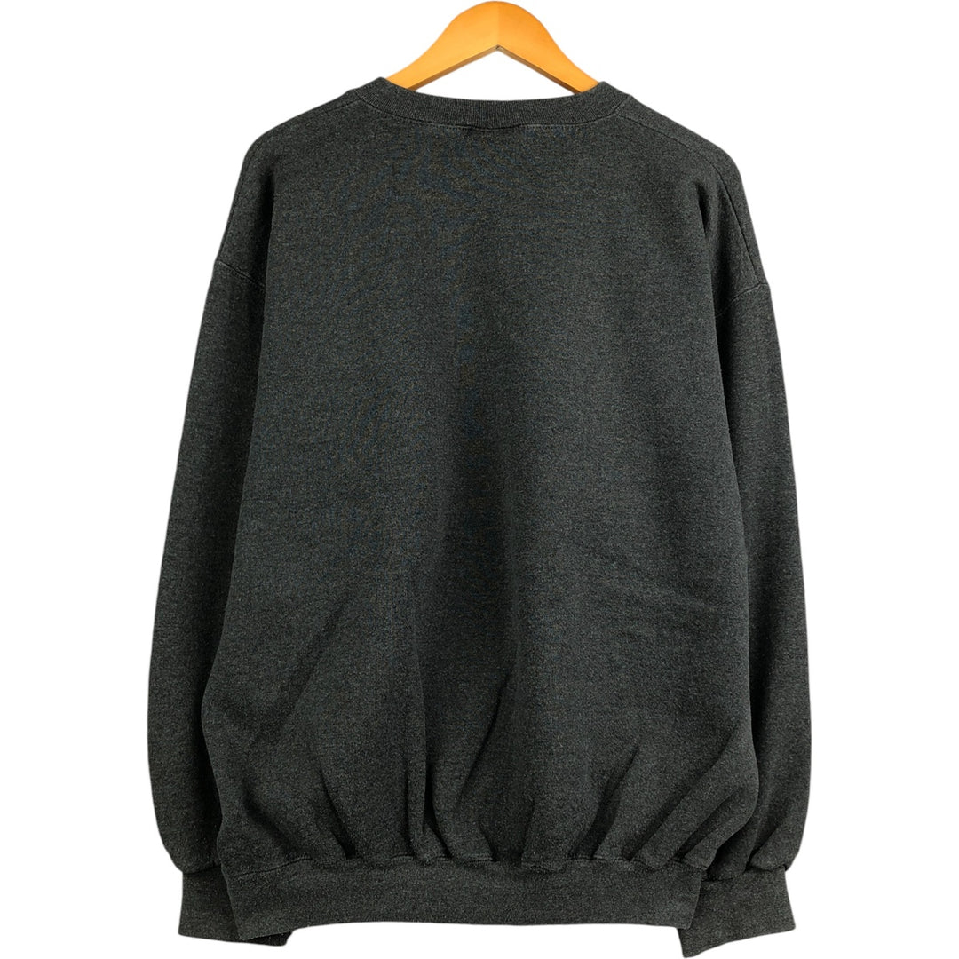 90'S Discus Athletic Solid Color Blank Sweatshirt, Made in USA, Men's Size XL, Vintage cotton Charcoal Vintage Second Hand