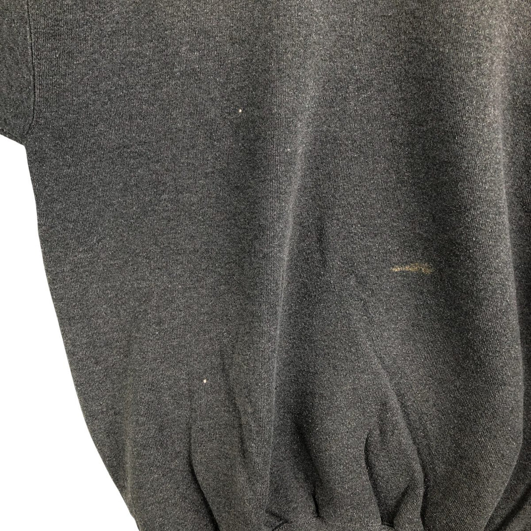 90'S Discus Athletic Solid Color Blank Sweatshirt, Made in USA, Men's Size XL, Vintage cotton Charcoal Vintage Second Hand