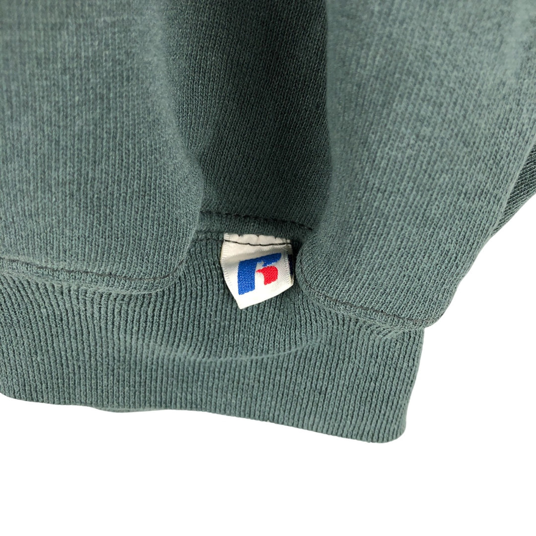 Vintage 2000'S Russell Athletic blank sweatshirt, men's size XXL cotton Khaki type sage green Vintage Second Hand