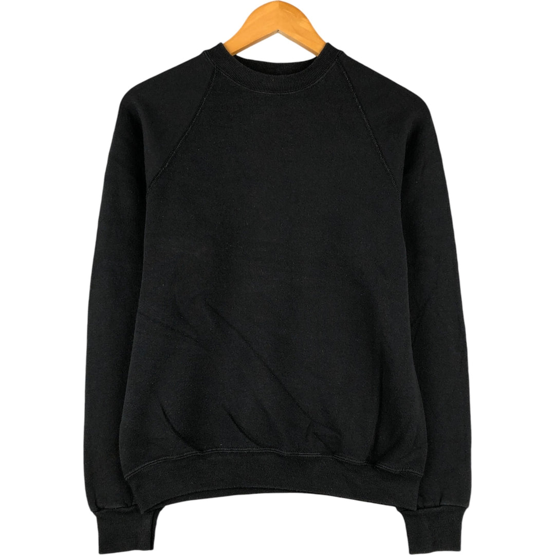 Vintage 90'S RIDERS plain blank sweatshirt, made in the USA, size M, men's. cotton black type Vintage Second Hand