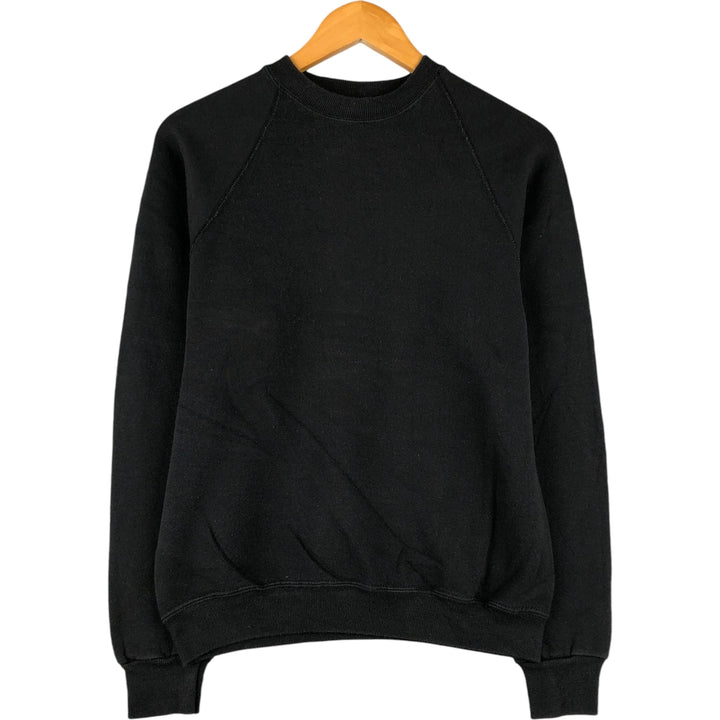Vintage 90'S RIDERS plain blank sweatshirt, made in the USA, size M, men's. cotton black type Vintage Second Hand