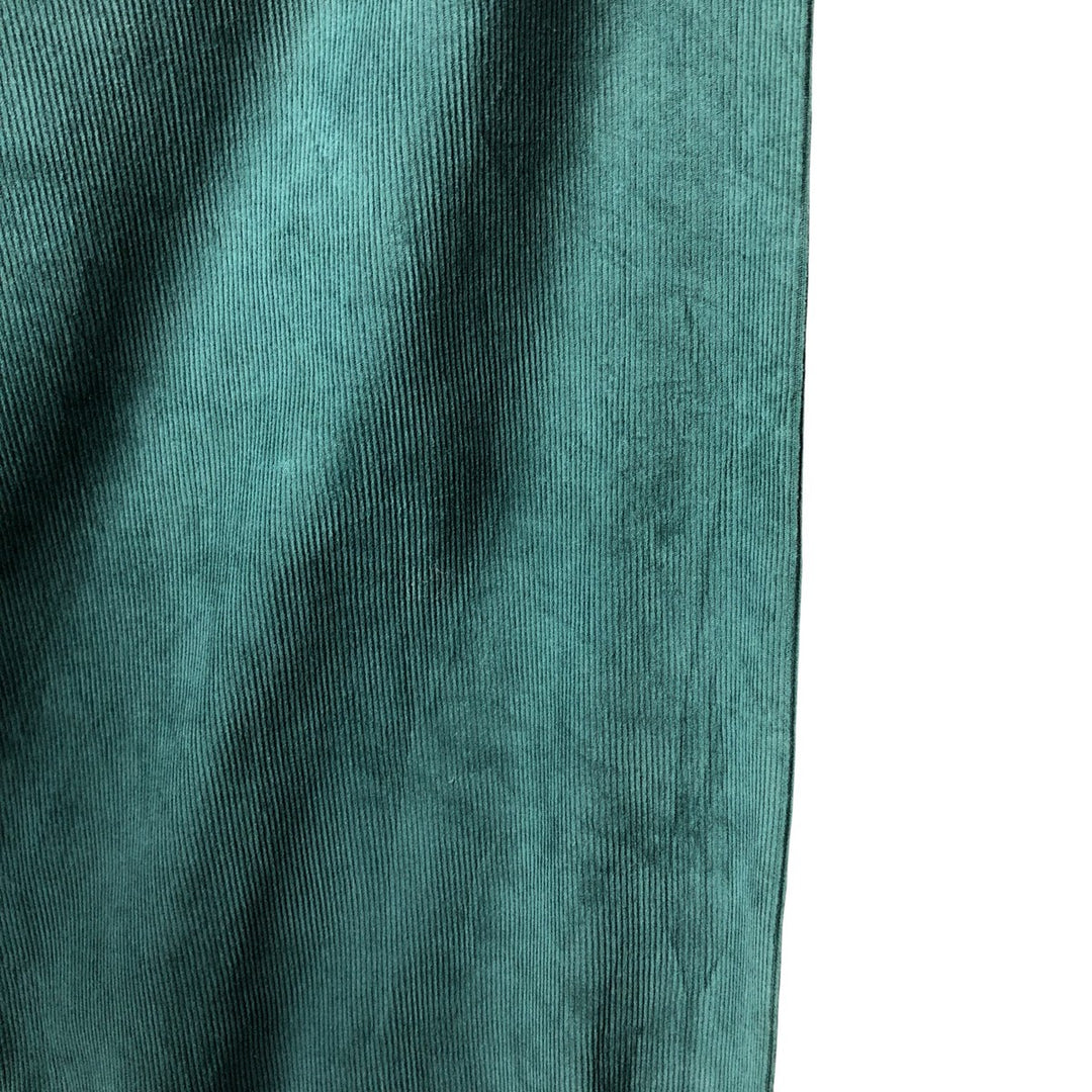 Vintage 90'S Tommy Hilfiger long-sleeved button-down corduroy shirt, size L, men's size L cotton green type Vintage Second Hand