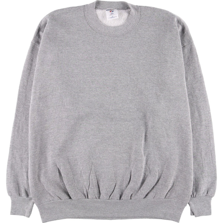 90'S Jerzees Plain Blank Sweatshirt Trainer Made in USA Men's XXL Vintage cotton gray type Vintage Second Hand