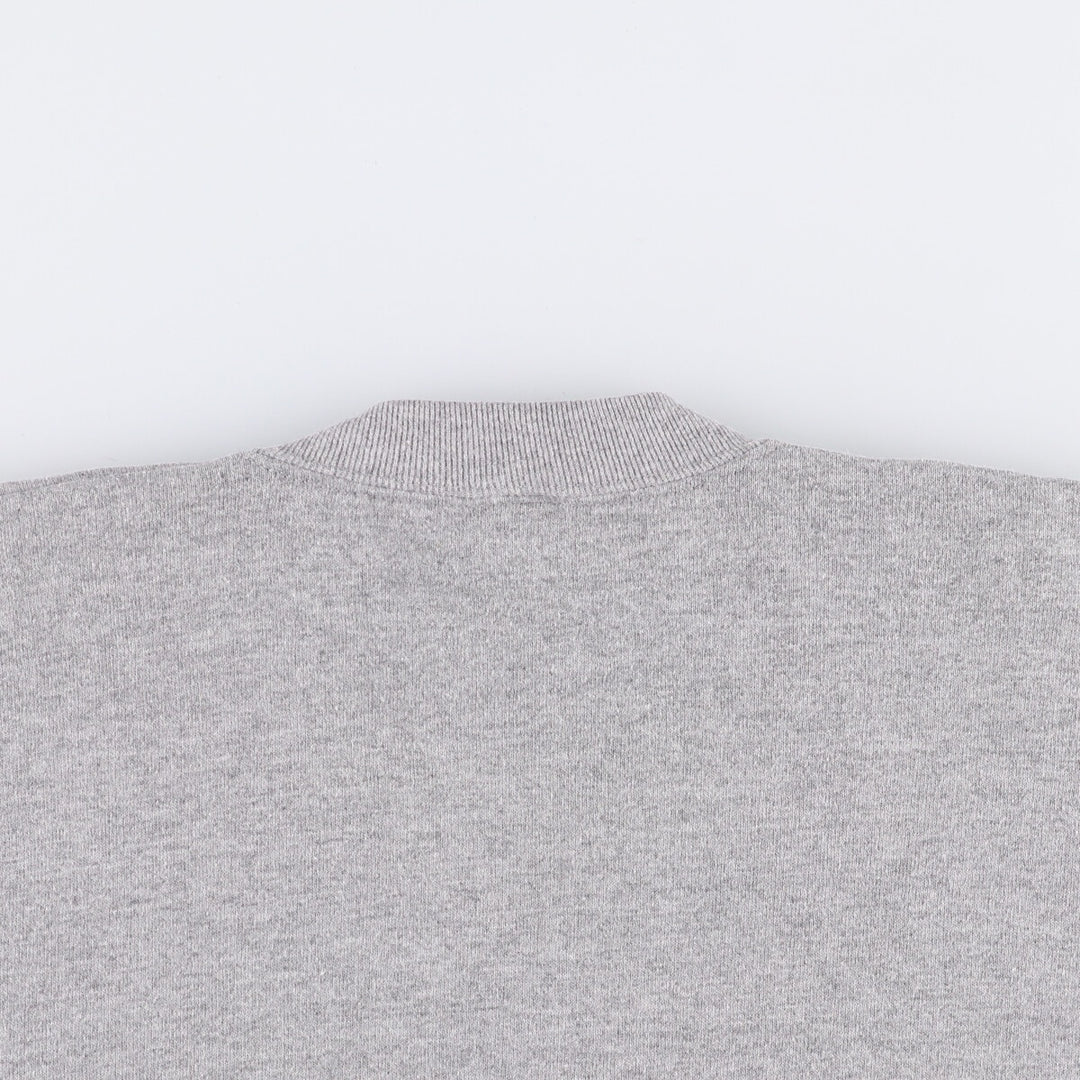 90'S Jerzees Plain Blank Sweatshirt Trainer Made in USA Men's XXL Vintage cotton gray type Vintage Second Hand
