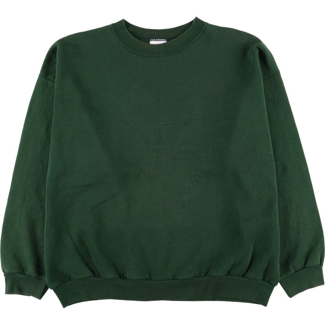 Vintage 90'S Tultex Maximum Sweats, plain, blank sweatshirt, made in the USA, men's size XL. cotton Green type dark green Vintage Second Hand