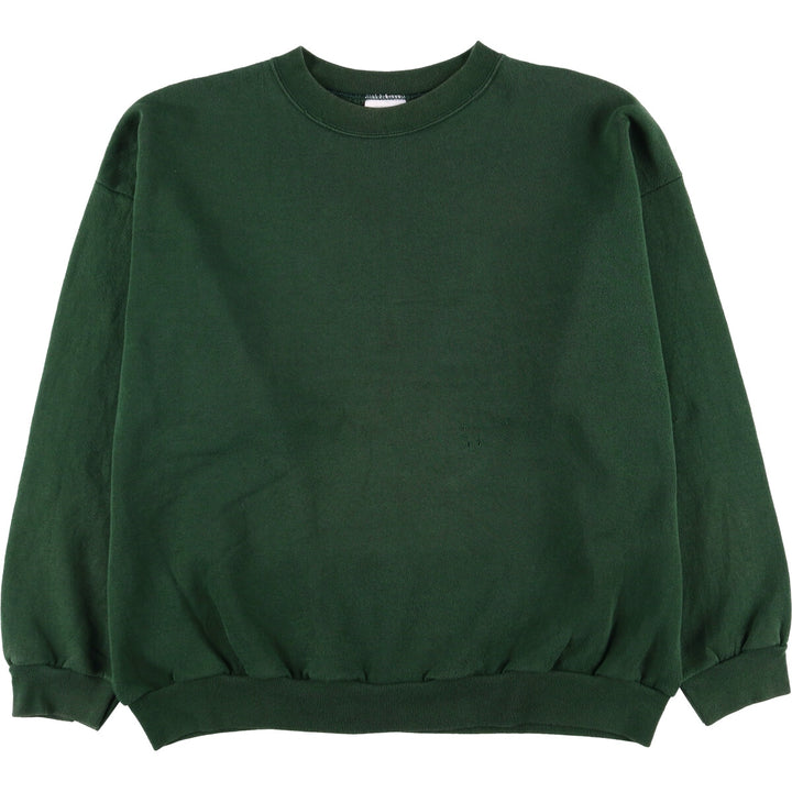 Vintage 90'S Tultex Maximum Sweats, plain, blank sweatshirt, made in the USA, men's size XL. cotton Green type dark green Vintage Second Hand