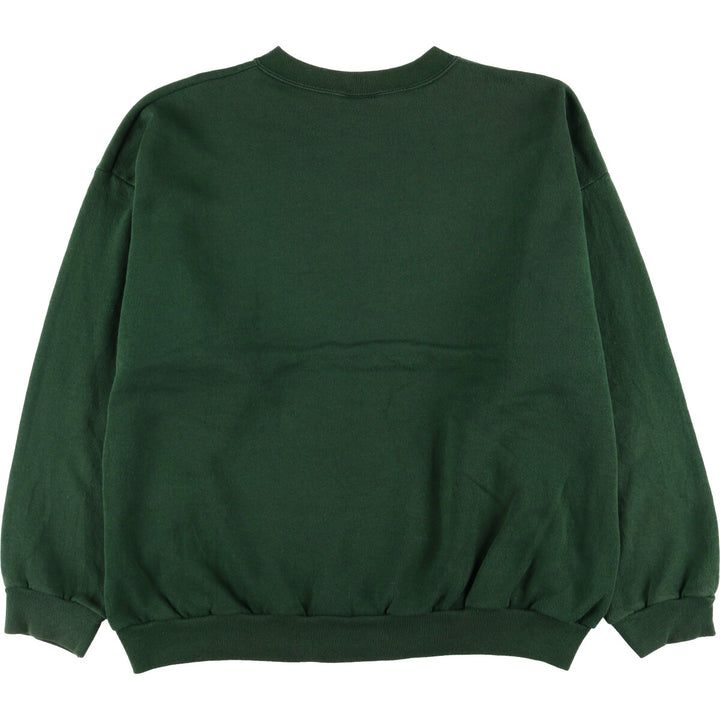 Vintage 90'S Tultex Maximum Sweats, plain, blank sweatshirt, made in the USA, men's size XL. cotton Green type dark green Vintage Second Hand