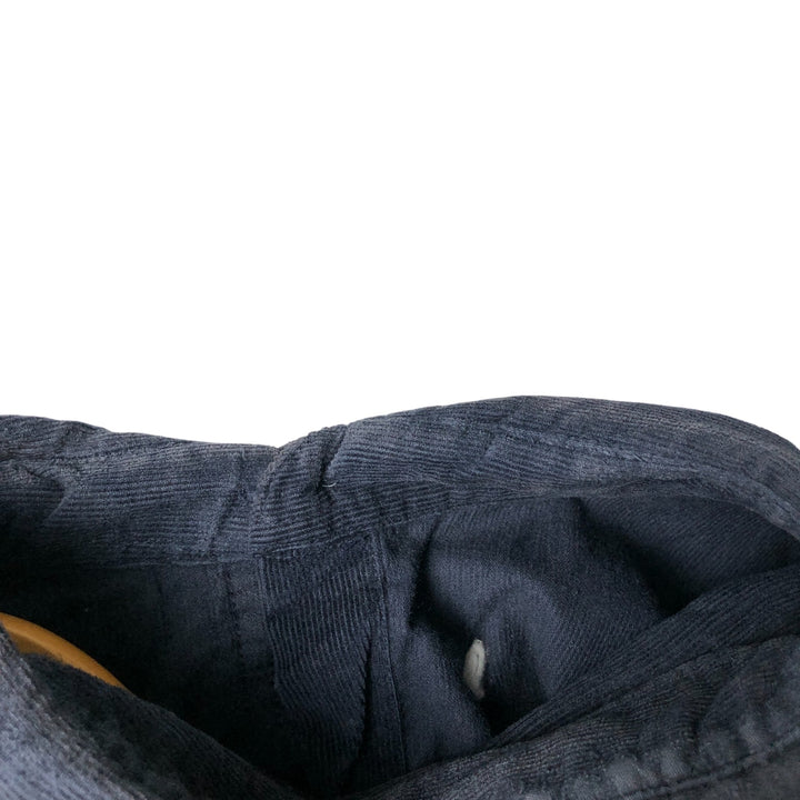Ralph Lauren Chaps long-sleeved button-down corduroy shirt, men's size L cotton navy blue type Vintage Second Hand