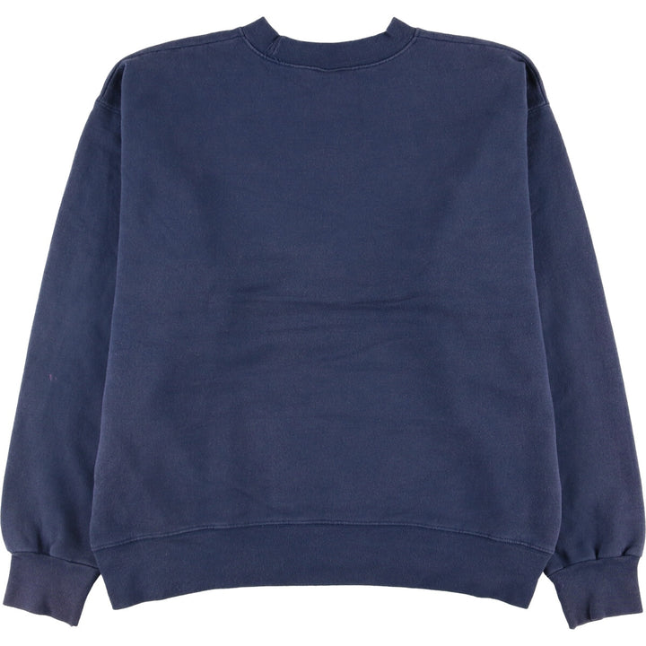 Hanes Ultimate Cotton Solid Color Blank Sweatshirt, Men's Size Large unclear navy blue type Vintage Second Hand