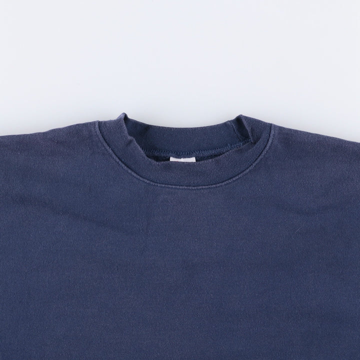 Hanes Ultimate Cotton Solid Color Blank Sweatshirt, Men's Size Large unclear navy blue type Vintage Second Hand
