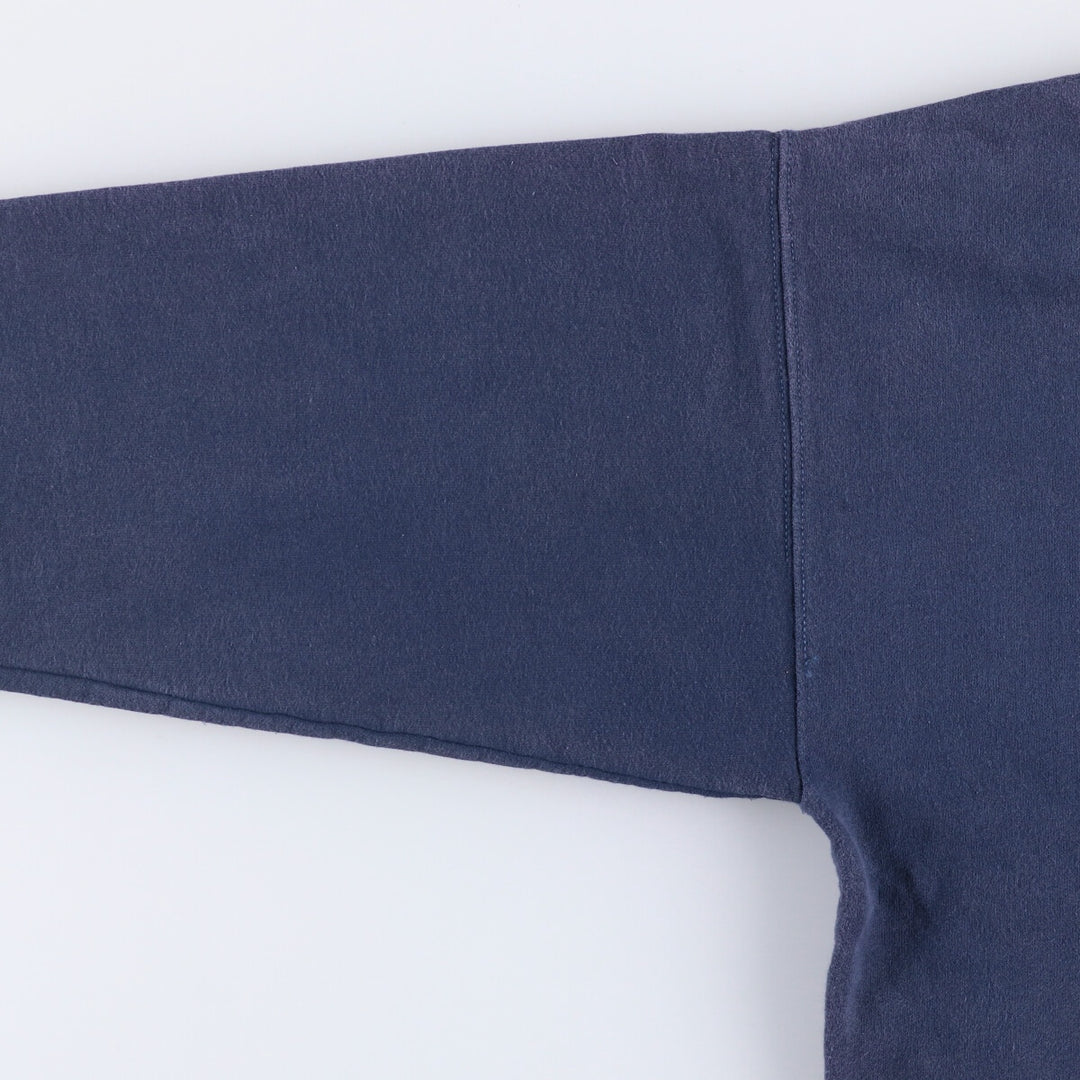 Hanes Ultimate Cotton Solid Color Blank Sweatshirt, Men's Size Large unclear navy blue type Vintage Second Hand