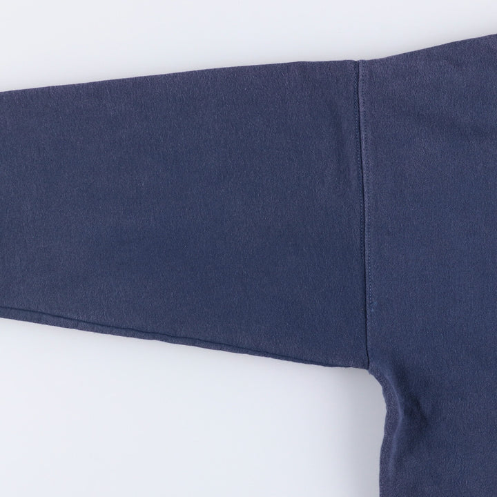 Hanes Ultimate Cotton Solid Color Blank Sweatshirt, Men's Size Large unclear navy blue type Vintage Second Hand