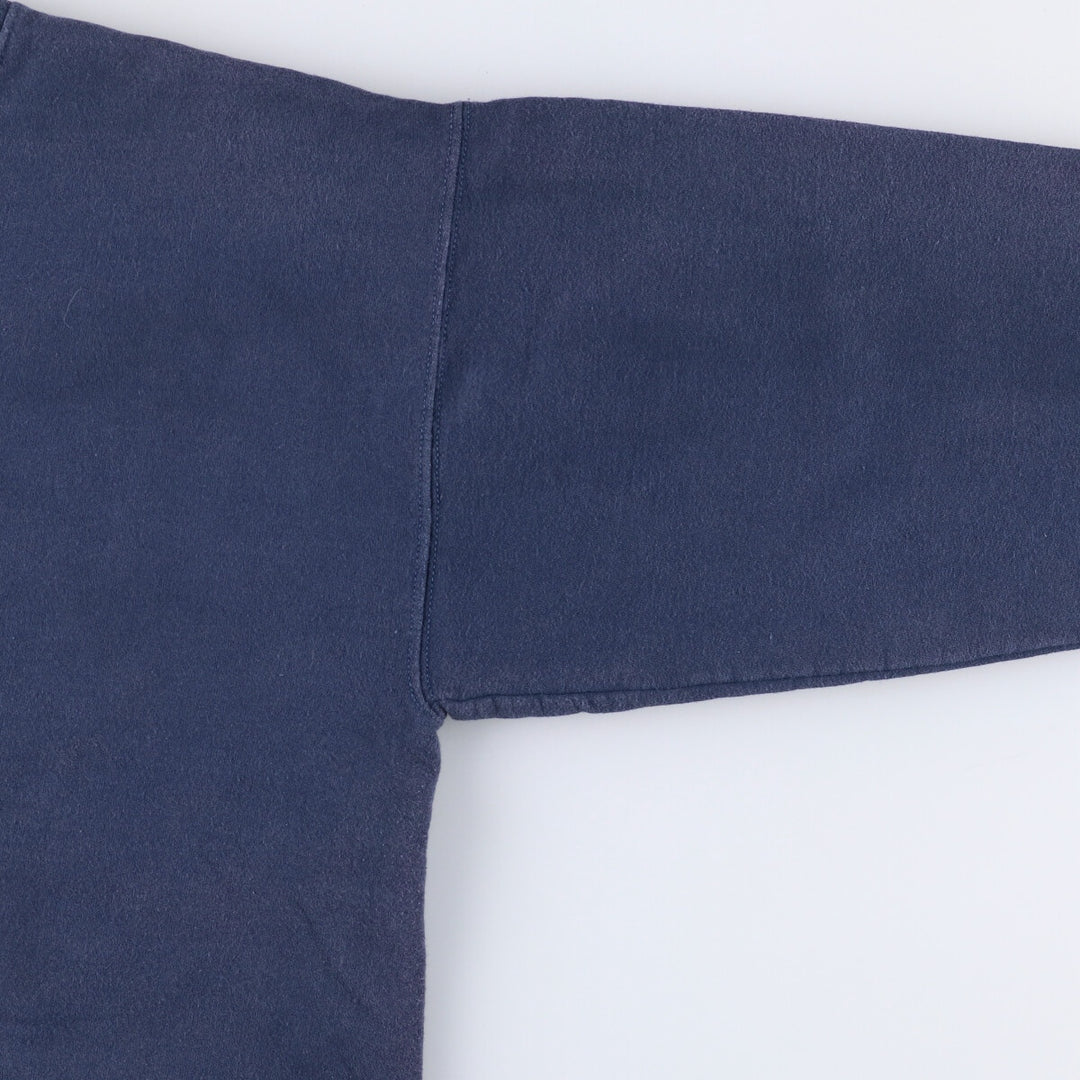 Hanes Ultimate Cotton Solid Color Blank Sweatshirt, Men's Size Large unclear navy blue type Vintage Second Hand