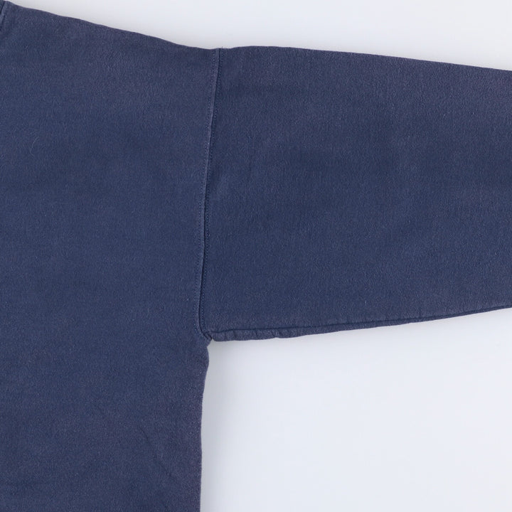 Hanes Ultimate Cotton Solid Color Blank Sweatshirt, Men's Size Large unclear navy blue type Vintage Second Hand