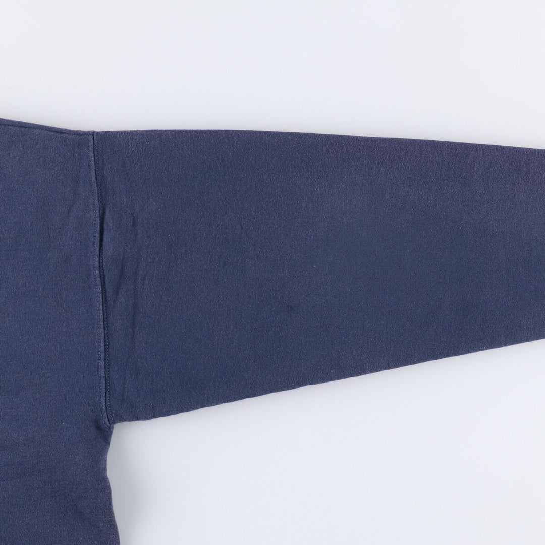 Hanes Ultimate Cotton Solid Color Blank Sweatshirt, Men's Size Large unclear navy blue type Vintage Second Hand