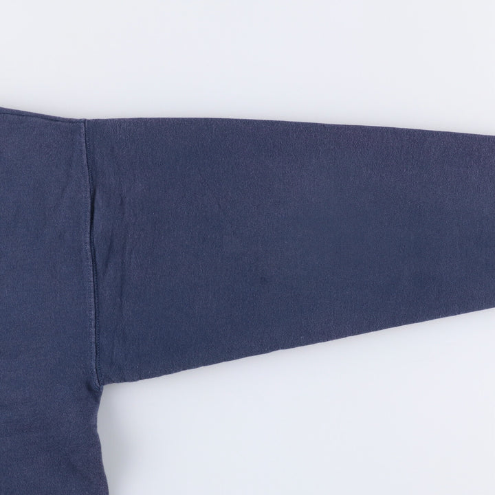 Hanes Ultimate Cotton Solid Color Blank Sweatshirt, Men's Size Large unclear navy blue type Vintage Second Hand