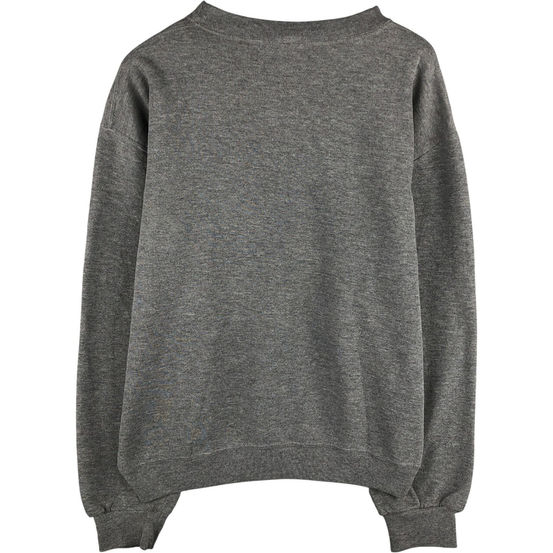 90'S Russell plain blank sweatshirt, men's M size, vintage cotton gray type Vintage Second Hand