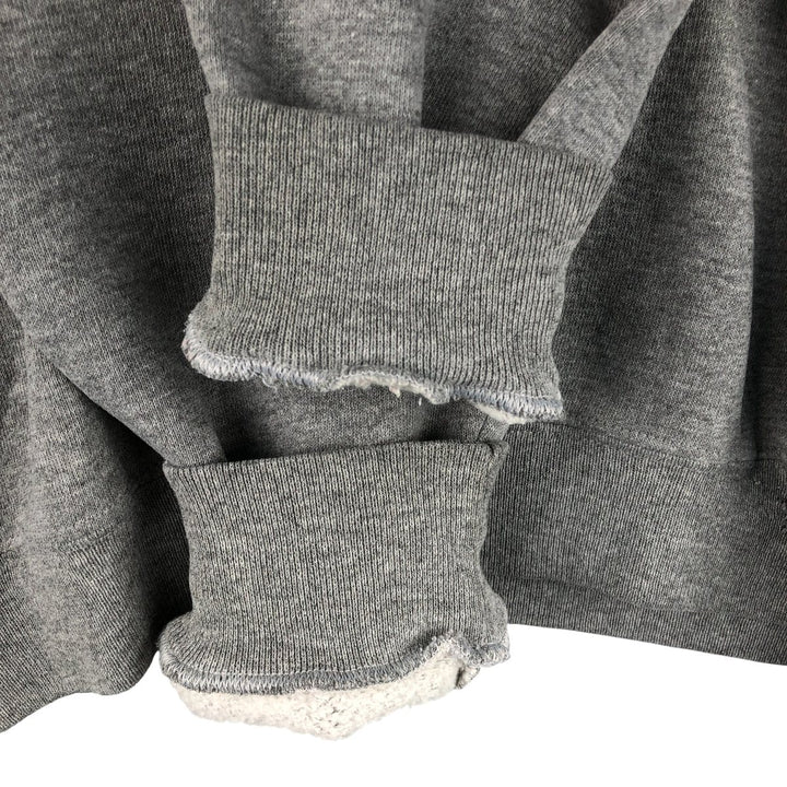 90'S Russell plain blank sweatshirt, men's M size, vintage cotton gray type Vintage Second Hand