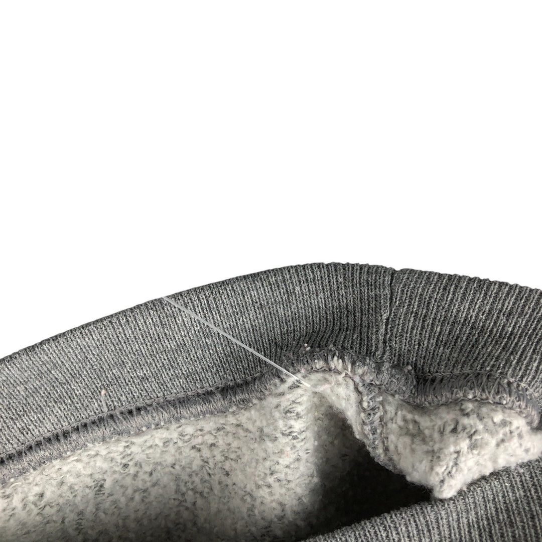 90'S Russell plain blank sweatshirt, men's M size, vintage cotton gray type Vintage Second Hand