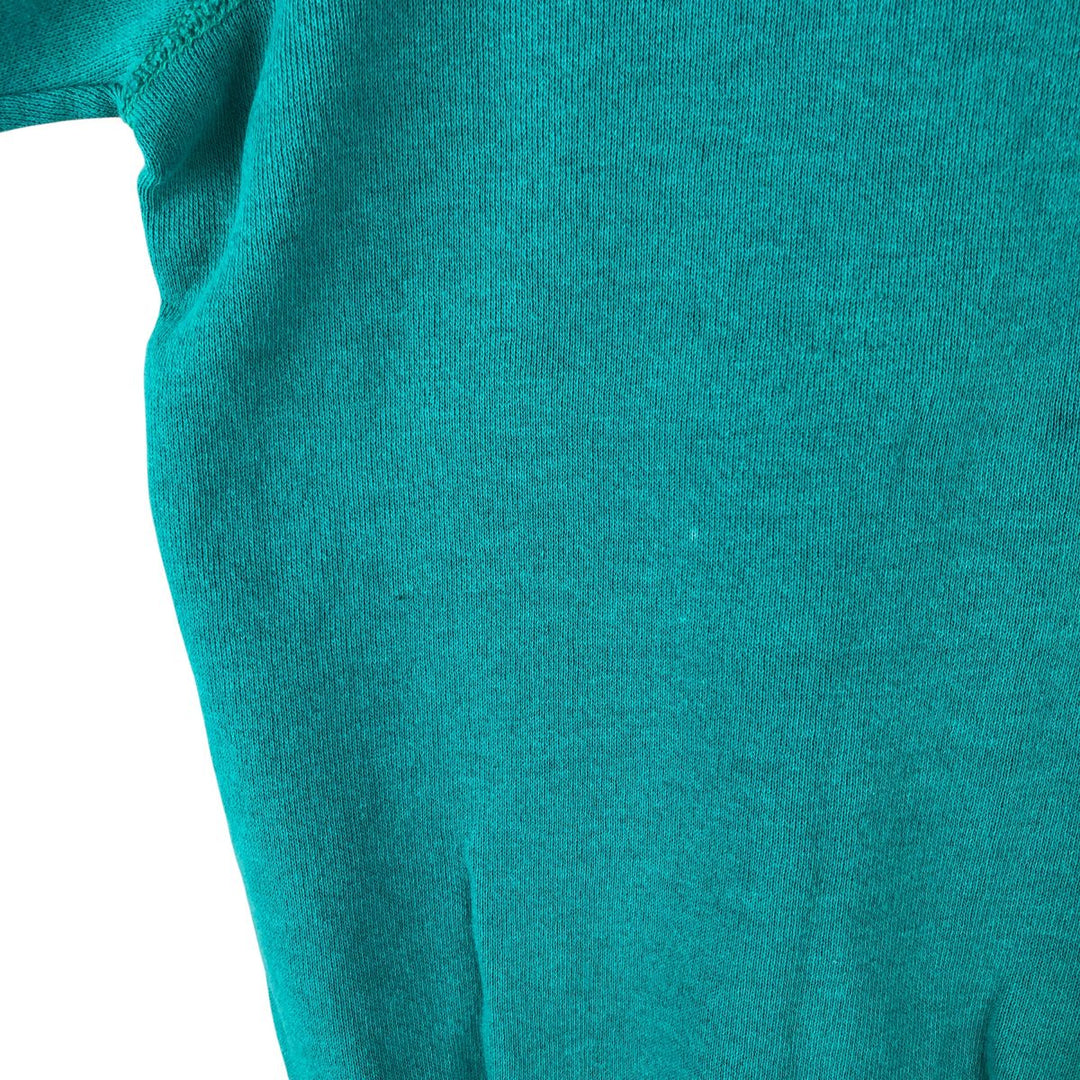 90'S Lee STURDY SWEATS Plain Blank Sweatshirt Trainer Made in USA Men's L Vintage cotton Emerald green Vintage Second Hand