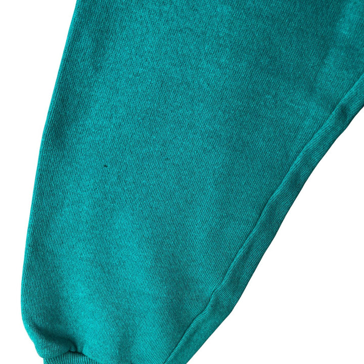 90'S Lee STURDY SWEATS Plain Blank Sweatshirt Trainer Made in USA Men's L Vintage cotton Emerald green Vintage Second Hand