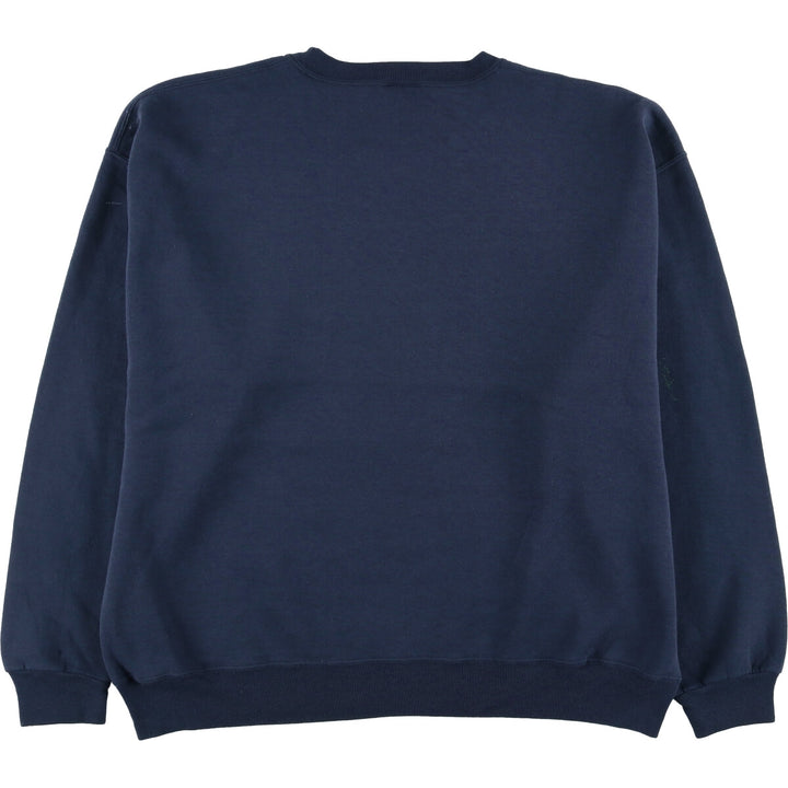 Russell Plain Blank Sweatshirt, Men's XL Size unclear navy blue type Vintage Second Hand