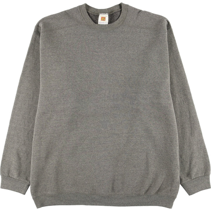 MEMBER'S MARK plain blank sweatshirt, men's size XXL, vintage cotton Charcoal Vintage Second Hand
