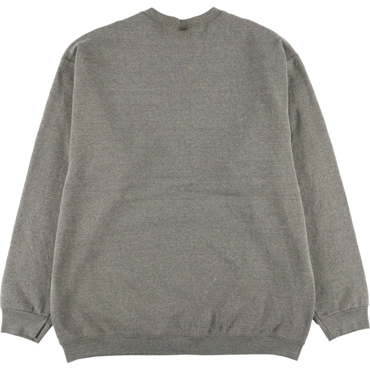 MEMBER'S MARK plain blank sweatshirt, men's size XXL, vintage cotton Charcoal Vintage Second Hand