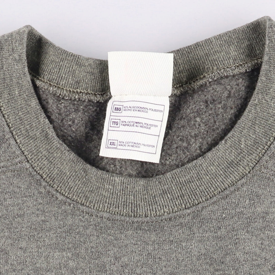 MEMBER'S MARK plain blank sweatshirt, men's size XXL, vintage cotton Charcoal Vintage Second Hand