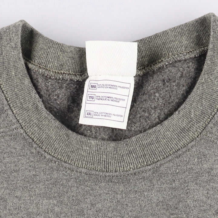 MEMBER'S MARK plain blank sweatshirt, men's size XXL, vintage cotton Charcoal Vintage Second Hand