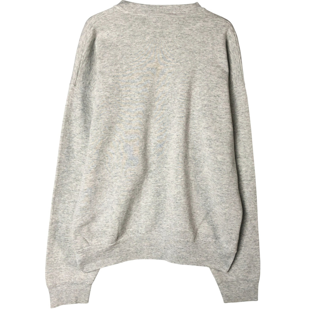 90'S BVD plain blank sweatshirt, sweatshirt, made in USA, men's XL size, vintage cotton pale white type Vintage Second Hand