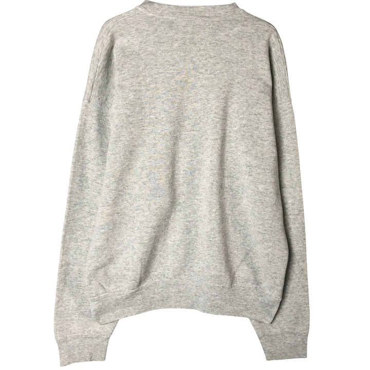 90'S BVD plain blank sweatshirt, sweatshirt, made in USA, men's XL size, vintage cotton pale white type Vintage Second Hand