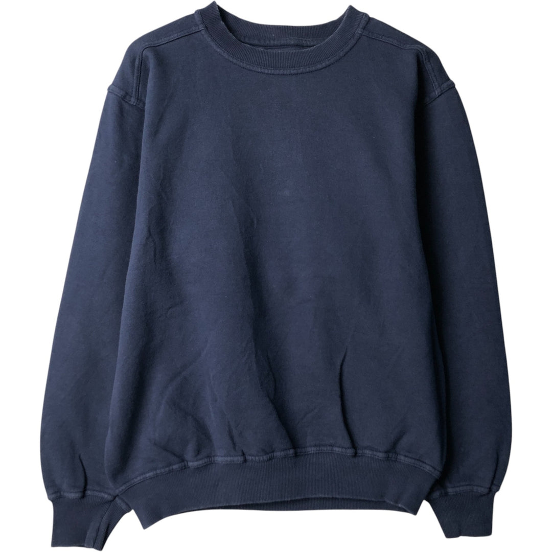 Vintage 90'S Russell PLUMA plain blank sweatshirt, size M, men's cotton navy blue type Vintage Second Hand