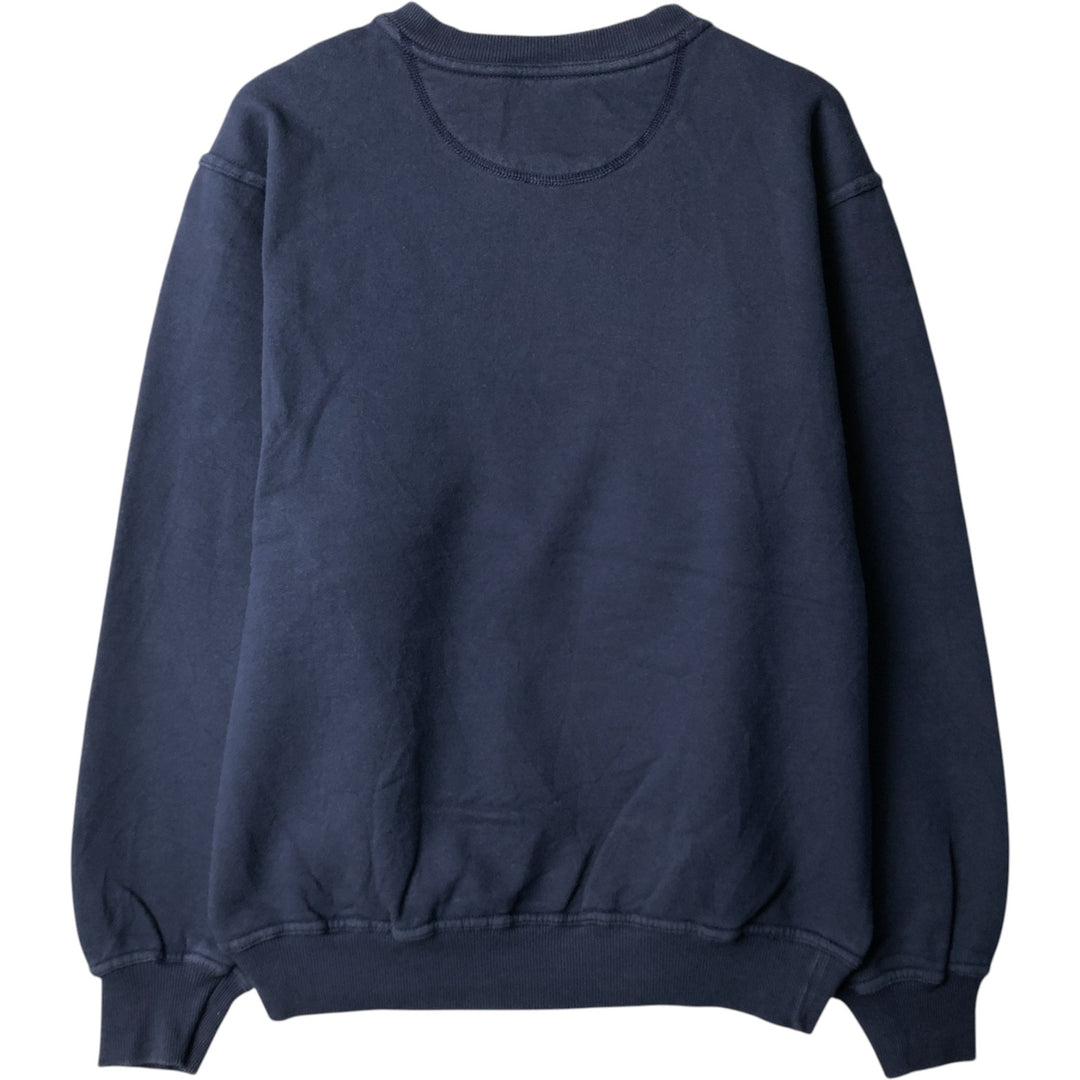 Vintage 90'S Russell PLUMA plain blank sweatshirt, size M, men's cotton navy blue type Vintage Second Hand