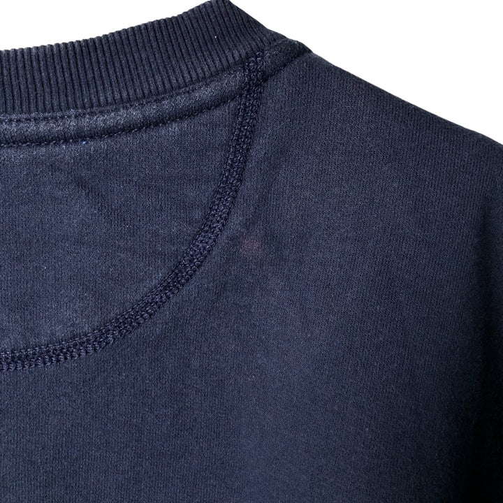 Vintage 90'S Russell PLUMA plain blank sweatshirt, size M, men's cotton navy blue type Vintage Second Hand