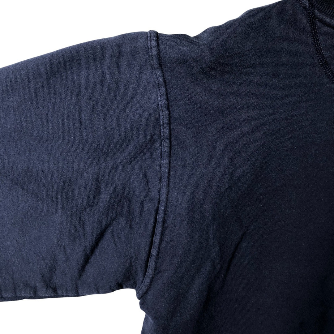 Vintage 90'S Russell PLUMA plain blank sweatshirt, size M, men's cotton navy blue type Vintage Second Hand