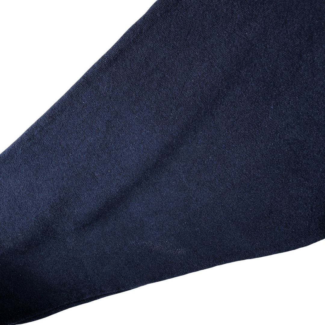 Vintage 90s-00'S Jerzees plain blank sweatshirt, made in the USA, men's size XL cotton navy blue type Vintage Second Hand