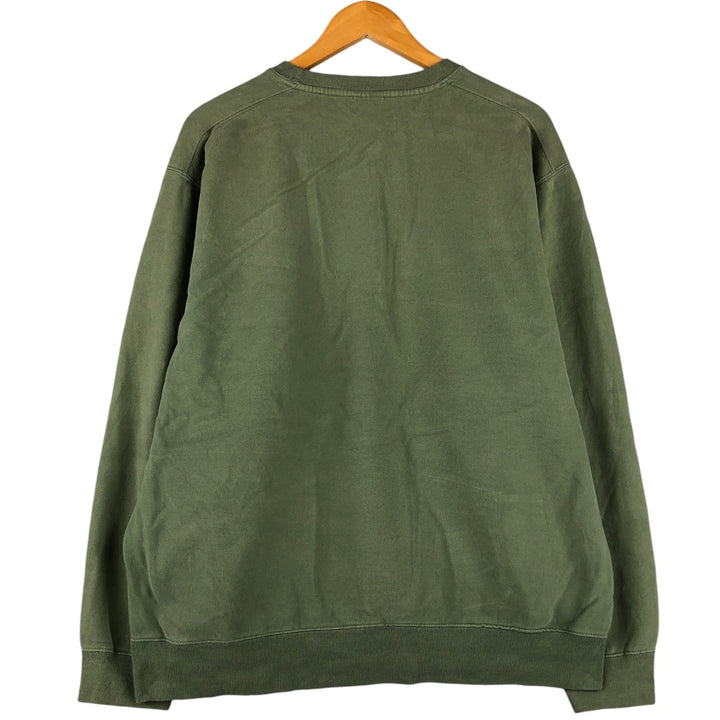 FIELD FG GEAR Vintage Men's Blank Sweatshirt (Size L) cotton green type yellow green Vintage Second Hand