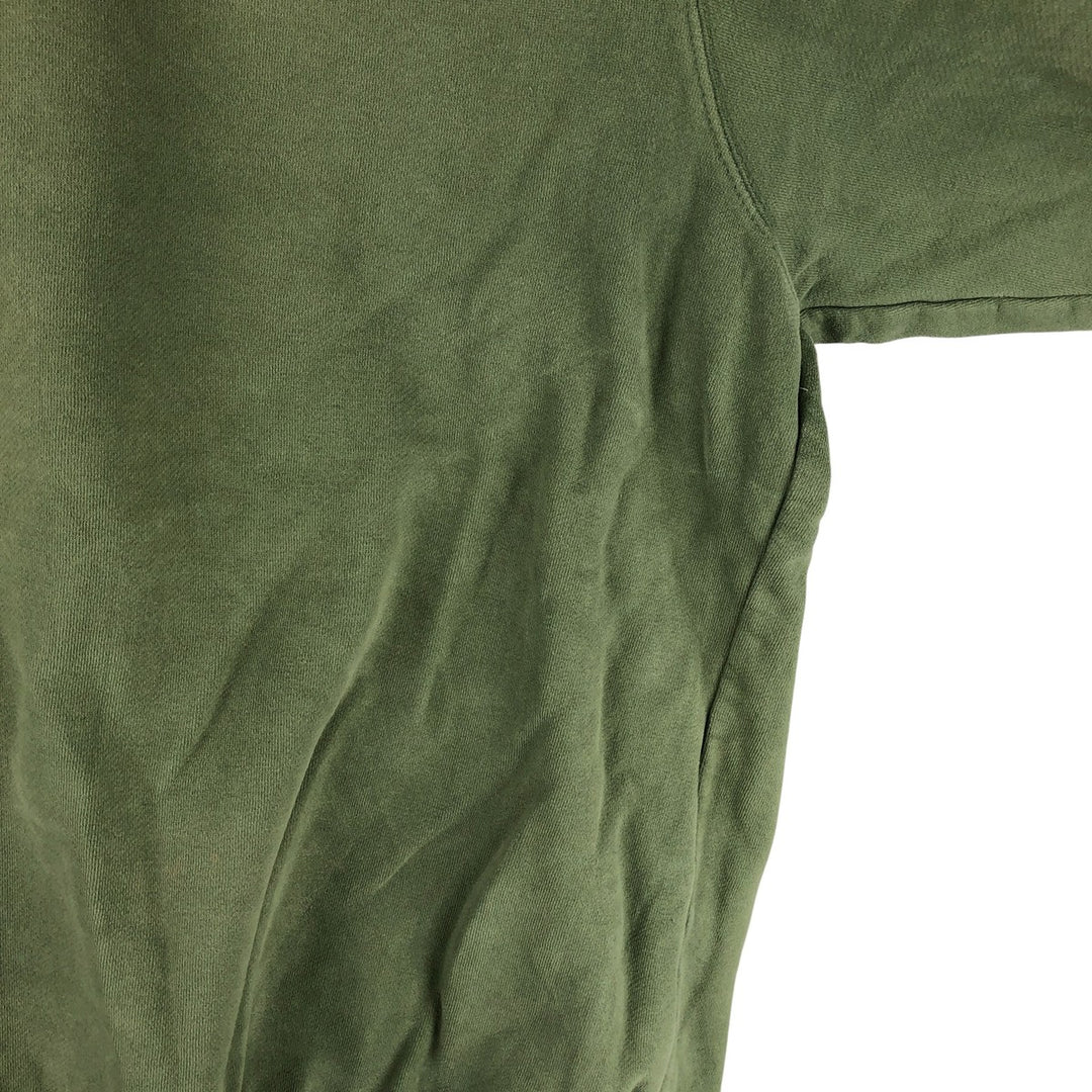FIELD FG GEAR Vintage Men's Blank Sweatshirt (Size L) cotton green type yellow green Vintage Second Hand