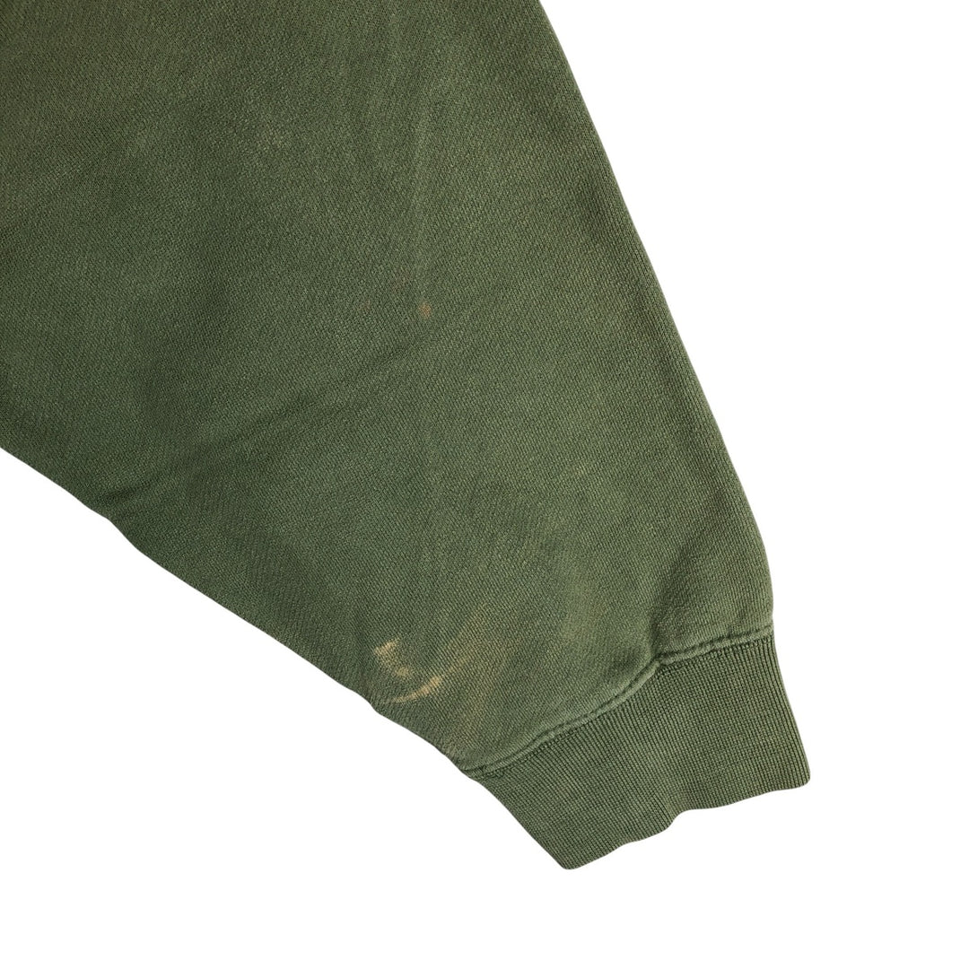 FIELD FG GEAR Vintage Men's Blank Sweatshirt (Size L) cotton green type yellow green Vintage Second Hand