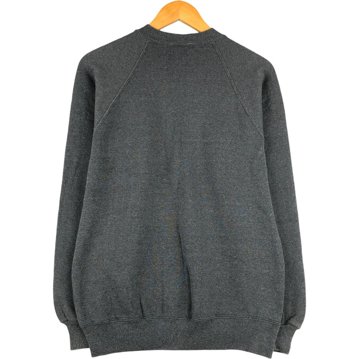 80s-90'S Jerzees Plain Blank Sweatshirt Trainer Made in USA Men's Size L Vintage cotton gray type Vintage Second Hand