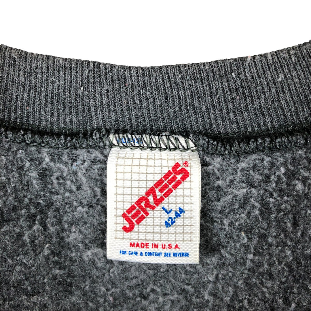 80s-90'S Jerzees Plain Blank Sweatshirt Trainer Made in USA Men's Size L Vintage cotton gray type Vintage Second Hand